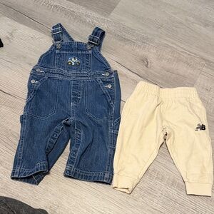 New Balance Blue Denim Kids Overalls